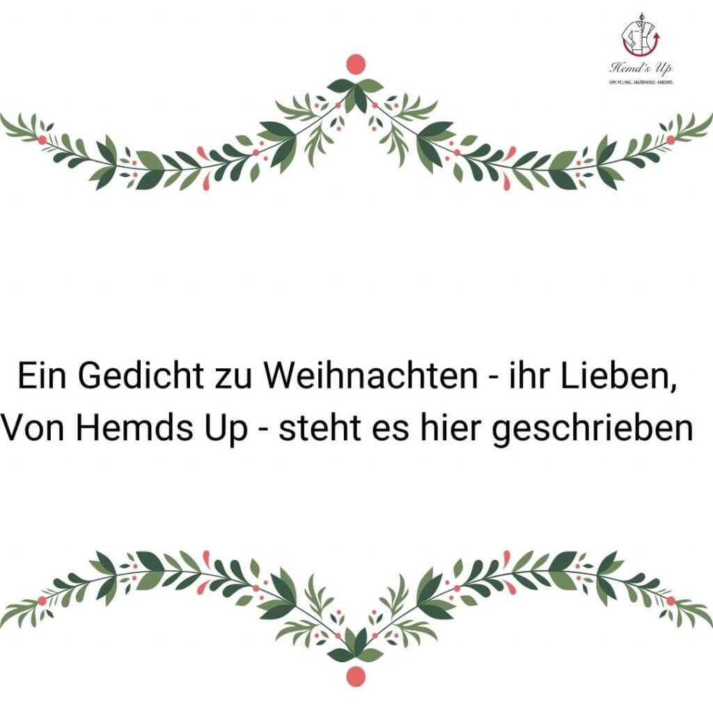 Upcycling Weihnachtsgedicht
