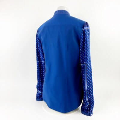 Elegante ausgefallene Bluse blau nachhaltig