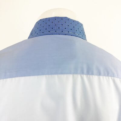 Sportliche Bluse blau weiß