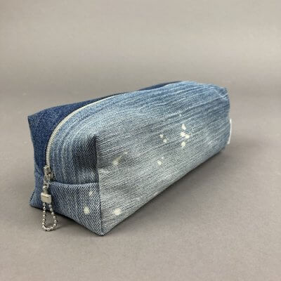 Federmappe recycled Jeans